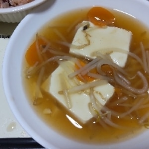 豆腐のもやしあんかけ